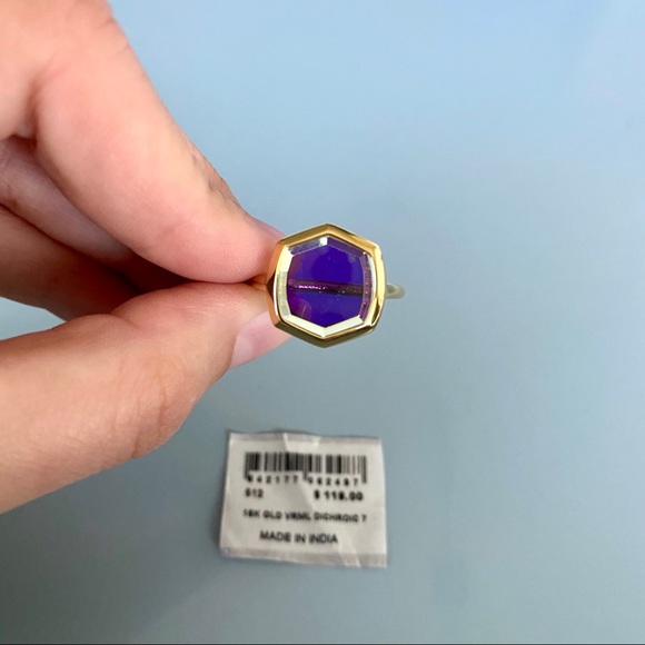 [SOLD] Kendra Scott Davis 18k Gold Vermeil Ring - Picture 2 of 5